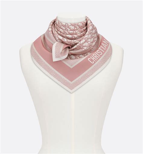 Dior Oblique Diortwin 90 Square Scarf (reversible) .